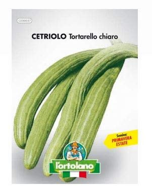 Sementi orticole di qualità l'ortolano in busta termosaldata (160 varietà) (CETRIOLO TORTARELLO CHIARO)