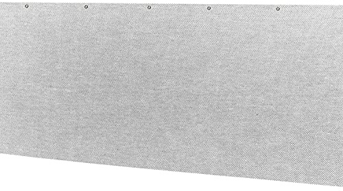 Balkon Sichtschutz - 6 Meter - 75 cm hoch - Balkonverkleidung grau - Balkon Bespannung atmungsaktiv