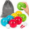 Toyfel Weiches Soft Boule Set für Kinder – Indoor Spiel Boccia Spiel inkl. 8 Boule Kugeln, 1 Zielkugel, 1 Tragebeutel & Abstandsmesser – Soft Boccia für Parkett, Fliesen, Teppich – Leo