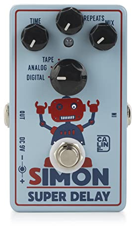 Caline CP-513 Simon Super Delay Guitar Effect Pedal with Digital, Analog and Tape options