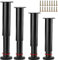 4 Stück Möbelfüße Höhenverstellbar,Möbelbeine Metall Schwarz, Möbelfüße Verstellbare,DIY Füße für Möbel 180-300mm, Bettfüße für Sofa, Nachttisch, Schrank,einsetzbar für verschiedene Möbeltypen