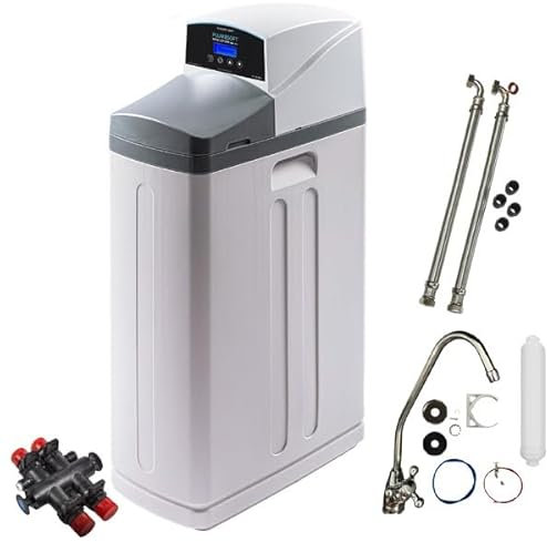 Monarch SE-11 Plumbsoft Electric Water Softener + 22mm Maxflow Hoses + Tap Kit