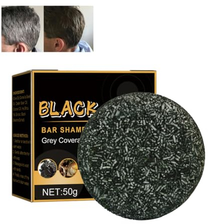 Black Soap, Hair Smoothing & Strengthening Shampoo Soap, Dark And Thick Hair Soap, Hair Darkening Shampoo Soap, Black Coverage Soap For Mens Woman (2PCS)