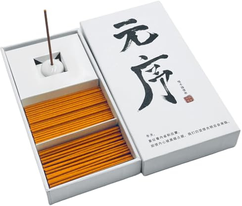 Bogoro set med rökelser, premium rökelsepinnar, rökelse, incense pinnar, 100 pinnar 6,5 cm, perfekt för meditation, yoga, andlig läkning, böner, aromaterapi (YuanXu)
