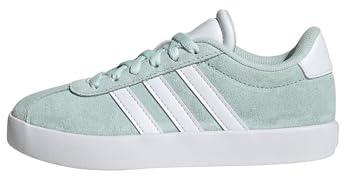 adidas Unisex niños VL Court 3.0 Shoes, halo Mint/FTWR White/Core Black, 28 EU