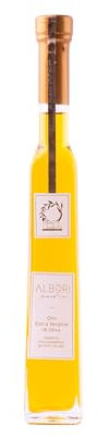 ALBORI Grand Cru - Olio Extravergine di Oliva Italiano 200 ml Estratto a Freddo, Olio di Oliva Extra Vergine Astucciato con Olive Peranzana, Coratina e Leccino, Sapore Intenso per Pesce Carne Verdura