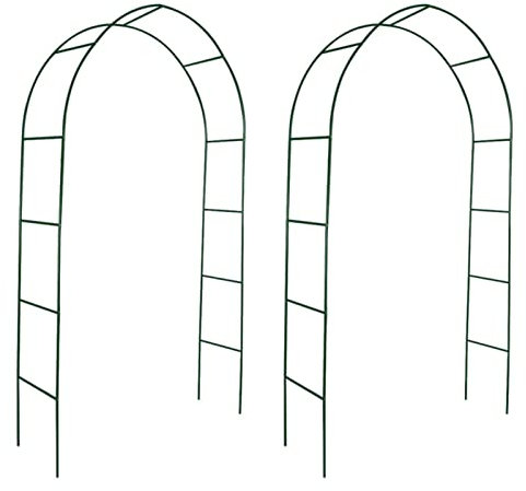 ShGaxin Arcos de jardín 2 Unidades para Plantas trepadoras, Arco Jardin Exterior, Rosal Trepador, Arco Boda, Arco para Plantas Trepadoras, Arco Flores