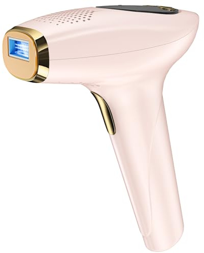 NIKYJM Depiladoras de luz pulsada, depilación láser IPL con función de enfriamiento, 9 velocidades y 3 funciones HR/SC/RA, Dispositivo de depilación para hombres, mujeres, cuerpo, axilas