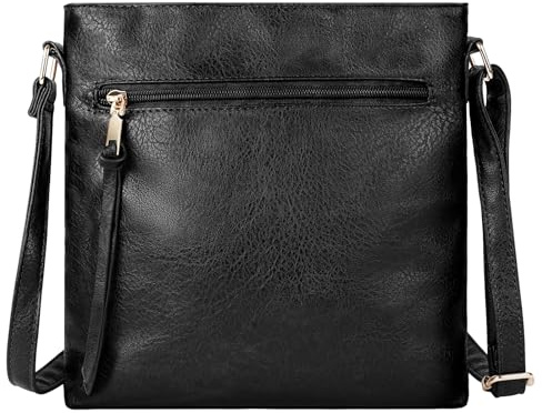 vsshe Crossbody Bag for Women, Lightweight Soft PU Leather Trendy Shoulder Handbags, Crossbody Purse, with Multiple Pockets, Adjustable Strap, for Ladies Girls Travel Shopping Work Daily Use