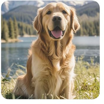 Calamite da frigorifero per armadietto, lavagna, magnete magnetico per frigorifero, Golden Retriever, magnete decorativo per frigorifero, per cucina, ufficio, vetrinetta e lavastoviglie
