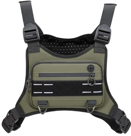Borsello a Tracolla per Uomo Gilet Sportivo Per Corsa E Running | Gilet Impermeabile Borsellino Regolabile Per Escursionismo Viaggio Outdoor Caccia Donne Jogging Allenamento Podisti