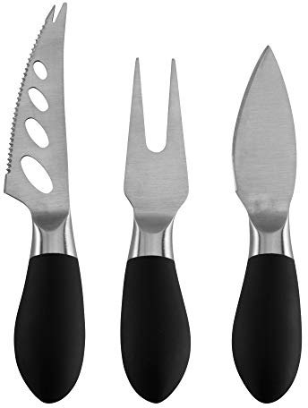 ASA Fromage Käsemesser Set, 100% Edelstahl, Silber, 3-teilig