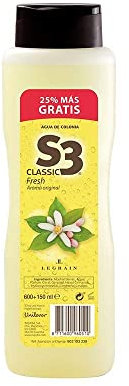 S3 Classic Fresh Colonia Eau de Cologne - 750 ml (600+150 ml)