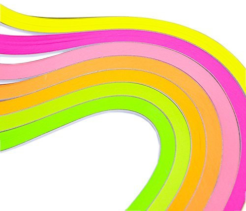 Tomorrow Store Quilling Papierstreifen, 5 mm breit, 54 cm lang, 700 Streifen, 7 Farben