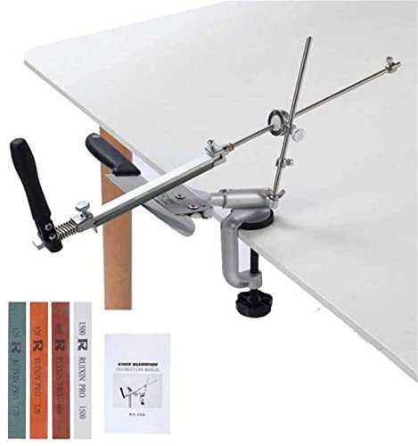 360 ° Rotationsclip Für Ruixin Pro RX008 Messerschärfer Professional 0-20 Grad Schlitten Lange Messerklinge Schleifen Mit 4 Schleifsteinen