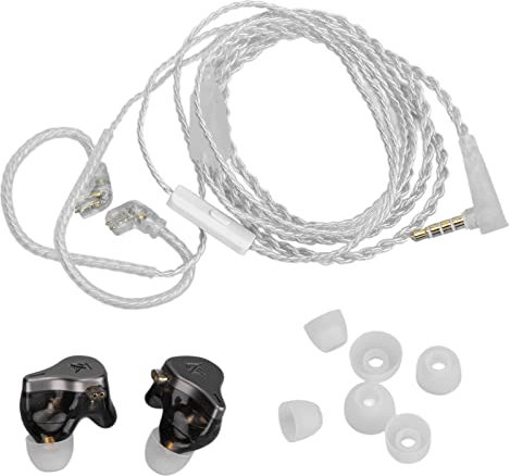 Auriculares Intrauditivos de Alta Fidelidad, KZ-DQ6 Array Type 3 Unit Auriculares Dinámicos con Cancelación de Ruido Estéreo Auriculares con Cable con Cable Desmontable para Juegos de Música Deportiva