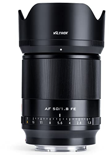 VILTROX 50mm f/1.8 F1.8 e Mount Full Frame Lens, Autofocus Lens for Sony e Mount a7iv a7iii a7c a7s iii a7r iv a6400 a6600