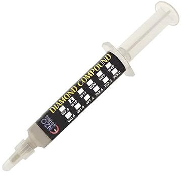 ENZO ENGLAND Abrasive Diamond Lapidary Compound Paste W10 Micron #1000 Grit Grain 5 Gram Syringe for Lapping of Knife & Razor Cutting Blade Sharpening Lapping Polishing