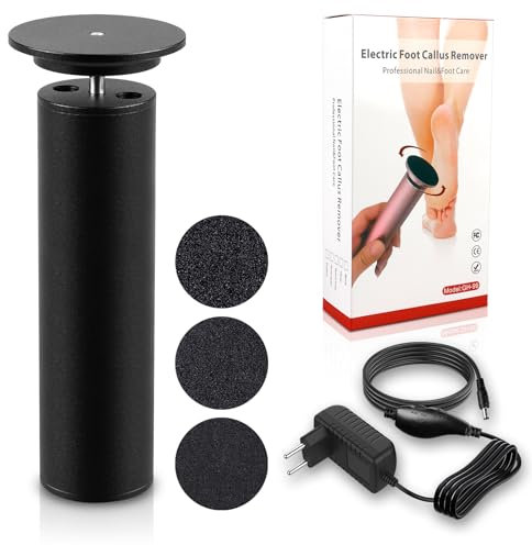 Hornhautentferner Elektrisch, Hornhaut Entfernen Fuß Elektrisch, Elektrische Hornhautentferner, Hornhautraspel Fußpflege, Pediküre Fußfeile, Hornhaut Fuß Entfernen Einstellbare Geschwindigkeit