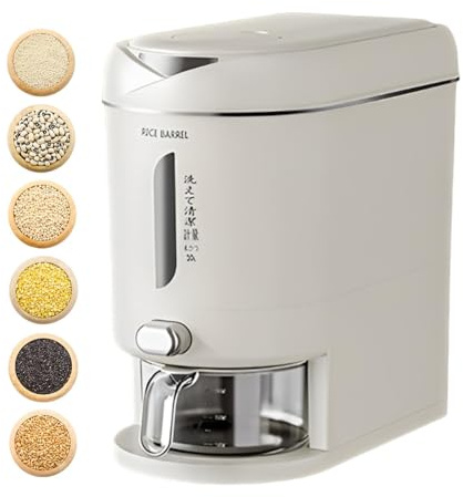 ycezw Distributore di riso, contenitore per riso, contenitore per cereali per riso - secchio a prova di umidità, grande dispenser ermetico multifunzionale per la dispensa della cucina di casa