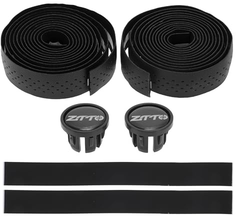 BULLSPANN 2 st cykelstyreband, PU-EVA cykelstyrlindor för mountainbike 210 x 3 cm tjocklek 3 mm svart