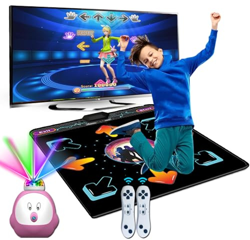 YRPRSODF Dance Mat for Kids and Adults,Electronic Dance Mats for TV,Musical Dance Game Mat for Girls Boys with AR Camera,Birthday/Christmas Day Gifts for Kids Adults
