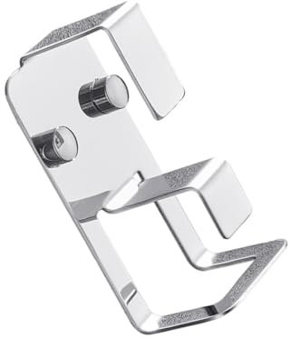 TOPPERFUN Stainless Steel Washbasin Hooks Self-Adhesive Storage Rack Double Hooks Practical Punch Hanger for Wall Mounted Use