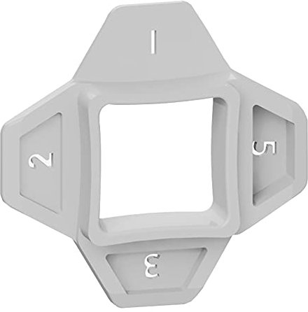 Karl Dahm Fugenabstandshalter, grau, 125 Stück I 4 in 1 Fugen-Kreuze für 1mm, 2mm, 3 mm & 5mm Fugen I Leichtes Fliesen-Legen mit professioneller Fliesen Verlegehilfe – 12735