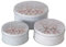 BOLTZE 3tlg Set Gebäckdosen Magnus I Ø 13,5cm, 16cm & 20cm I Rentier-Dekor mit Sternen I runde Plätzchen-Dose, Vorratsdose, Metall-Box, Geschenkdosen I Weihnachts-Bäckerei, Advents-Kekse