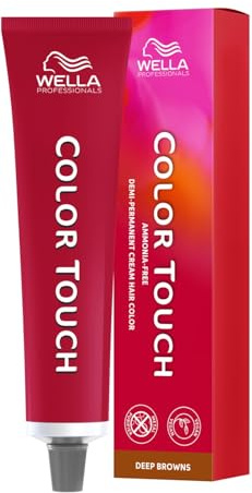 Wella Professionals Color Touch Deep Browns – Ammoniakfreie, vegane Intensivtönung mit Metal Purifier – für tiefe, elegante Braunnuancen bis zu 28 Haarwäschen - 5/71 Hellbraun Braun-Asch – 60 ml