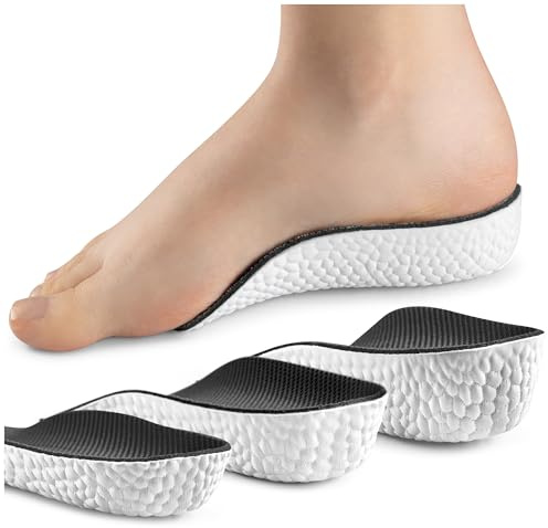 SULPO Solette per scarpe rialzate – solette rialzate – solette per scarpe da uomo per alzare il tallone – cuscino rialzo – Height Increase Insoles – Heel Pads – cuneo – antiscivolo – 1,5 cm
