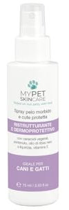 MY PET SKINCARE | Spray Pelo Morbido e Cute Protetta, Ristrutturante e Dermoprotettivo, Made in Italy, 75ml