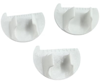 Baoblaze 3Pcs Sewing Gauge Measuring Tool Set Stitching Guide Tool 2/3/4mm Quilting and Sewings Aids Sewing Finger Ruler for Knitting, White