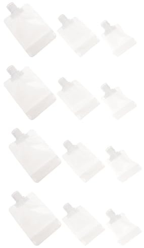 OUNONA 12 Piezas Bolsas Dispensadoras De Loción De Viaje Para Líquidos De Loción Rellenable Bolsa Boquilla Autoportante Neceser Para De Champú Vacía