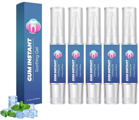 Gum Protect Repair Gel réparateur pour gencives, gel réparateur de dents, répare la pousse des gencives, soulagement du gum, gencives et restauration instantanées (5 pièces)