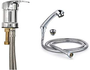 Miscelatore per rubinetto, Sonsan miscelatore spruzzatore set parrucchiere doccetta per lavello lavabo set …