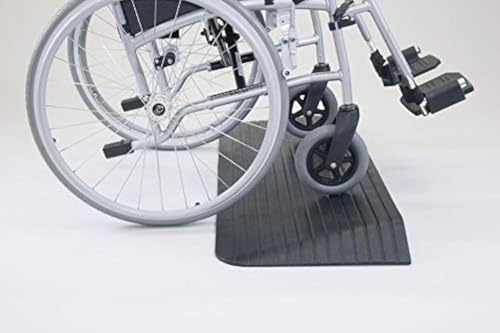The Ramp People Rubber Ramps for Wheelchairs 2.5cm - 10cm (10cm/4) 1000kg Capacity Rubber Threshold Ramps | 1000kg Capacity for Mobility Scooters & Rollators | Anti-slip | Indoor & Outdoor Access Ramp | Gentle Slope