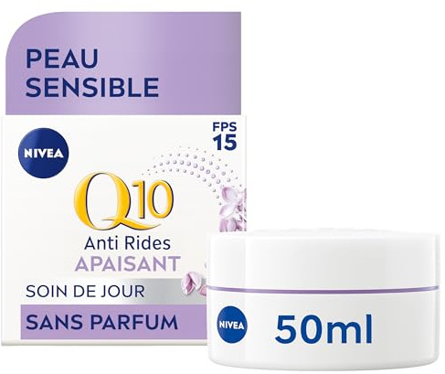 NIVEA, Q10 PowerSensitive Tagescreme mit LSF 15 50 ml
