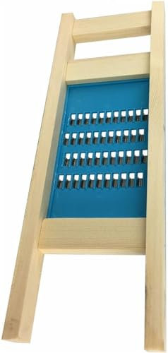 Râpe à carottes, râpe à carottes, 2 râpes à légumes, râpe à légumes râpe de cuisine avec lames en acier inoxydable, râpe pour salade de carottes (bois : diamètre 2 mm, râpe fine)