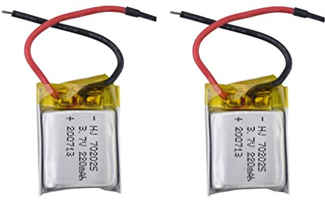 2PCS 3.7V 220mah Lithium Battery for SYMA S107 S107G S108G S109G HS190 901HS 901S 901H X300C LF606 SG800 S9 mini Quadcopter Accessories RC Drone Battery