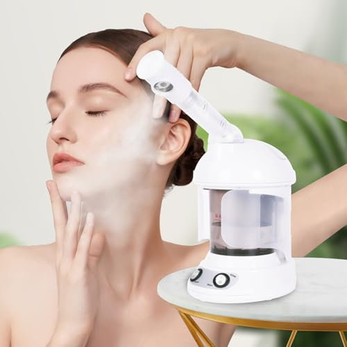 TaFoyu Sauna Facciale, Vaporizzatore Nano Ionico Spa Viso, Atomizzatore Vapore per Pulizia Punti Neri Pori