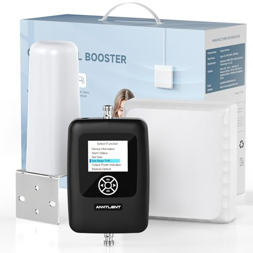 Amplificador de Cobertura Móvil 4G LTE 3G 2G gsm Amplificador de Señal en Banda 20/8/3/1/7(800/900/1800/2100/2600MHz) Repetidor de Señal Compatible con Todos los Operadores Españoles