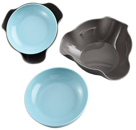 Genérico Tazón de Pistacho de Doble Capa, Plato de Fruta Doble Sin Deslizamiento con Cáscaras Desmontables, Plato Redond para Aperitivos para Pistachos, Cerezas, Cuenco de Almacenamiento para Servir