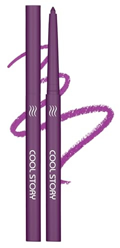 Jutqut Matte Gel Eyeliner, Wasserfest und Wischfest Eyeliner Stift, Langanhaltend Vegan Lidstrich Stift für Schnelltrocknung, Hohe Farbwiedergabe Eye Liner, Lila Eyelinerstift #09