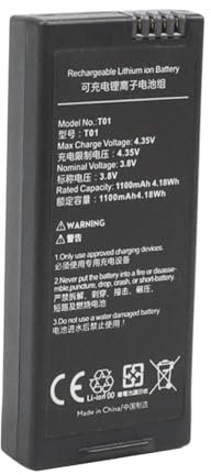 Tile Pro For Compitable With DJI Tello Quadcopter Drone Intelligent Flight Battery 1100 MAh 3. 8V Aircraft Accessories Hand Controlled Drone (Black, One Size)