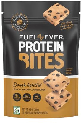 FUEL 4 EVER Protein Bites Chocolate Chip Cookie Dough | 8g Protein Each