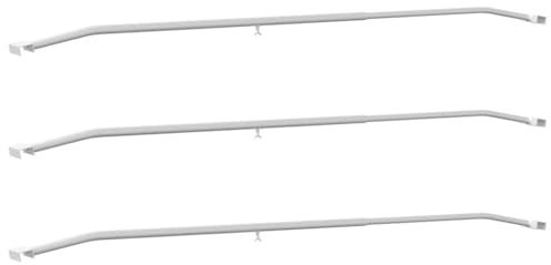 Solivagant Supporto per teloni per rimorchi 3 PCS Argento 130-210 cm,Argento,2.8kg