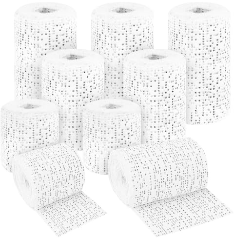 SPOKKI 9 Rolls Plaster Bandages Baby Belly Set 5/7.5/10 x 270 cm Plaster Imprint Bandages for Crafts, Pregnant Gift, Plaster Bandages for Crafts, Model Making Mask, DIY Crafts, Quick Dry