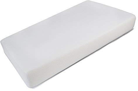 Pekitas Madrass barnsäng 60 x 120 cm, höjd 6 cm, andas anti-kvävning, 3D-överdrag, avtagbart, tvättbart innerskum, hårdhet 20