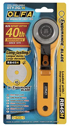OLFA Rotary Cutter: 45mm (RTY-2/G + RB45H-1)
